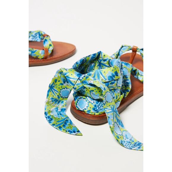 Vera for Anthropologie Scarf Gladiator Sandals - Picture 3 of 7